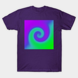 Swirl Green Purple T-Shirt